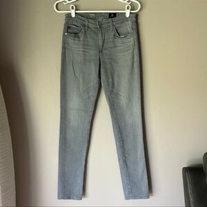 AG ADRIANO GOLDSCHMIED Womens Grey Prima Mid Rise Cigarette Jeans 27R